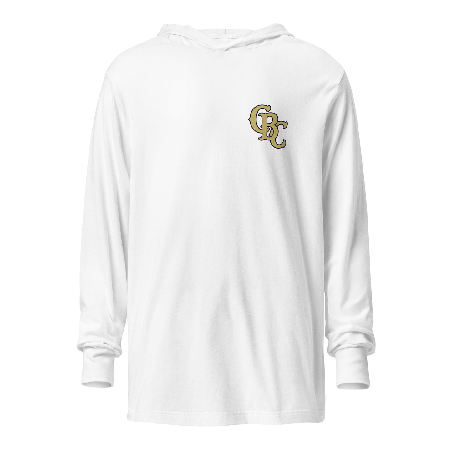 Performance | Hooded Long Sleeve T Shirt | Cougar Baseball Club | CBC Gold Logo