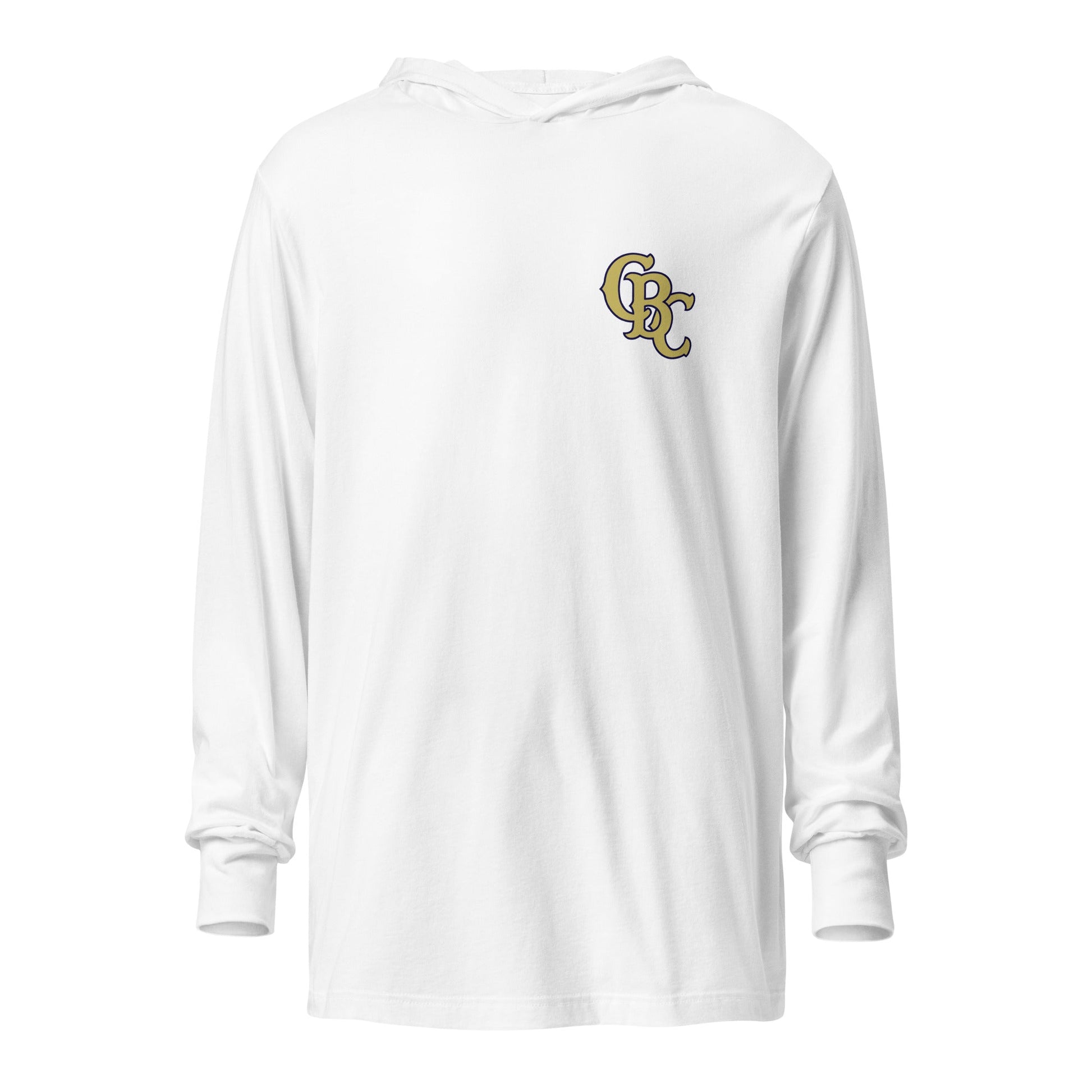 Performance | Hooded Long Sleeve T Shirt | Cougar Baseball Club | CBC Gold Logo