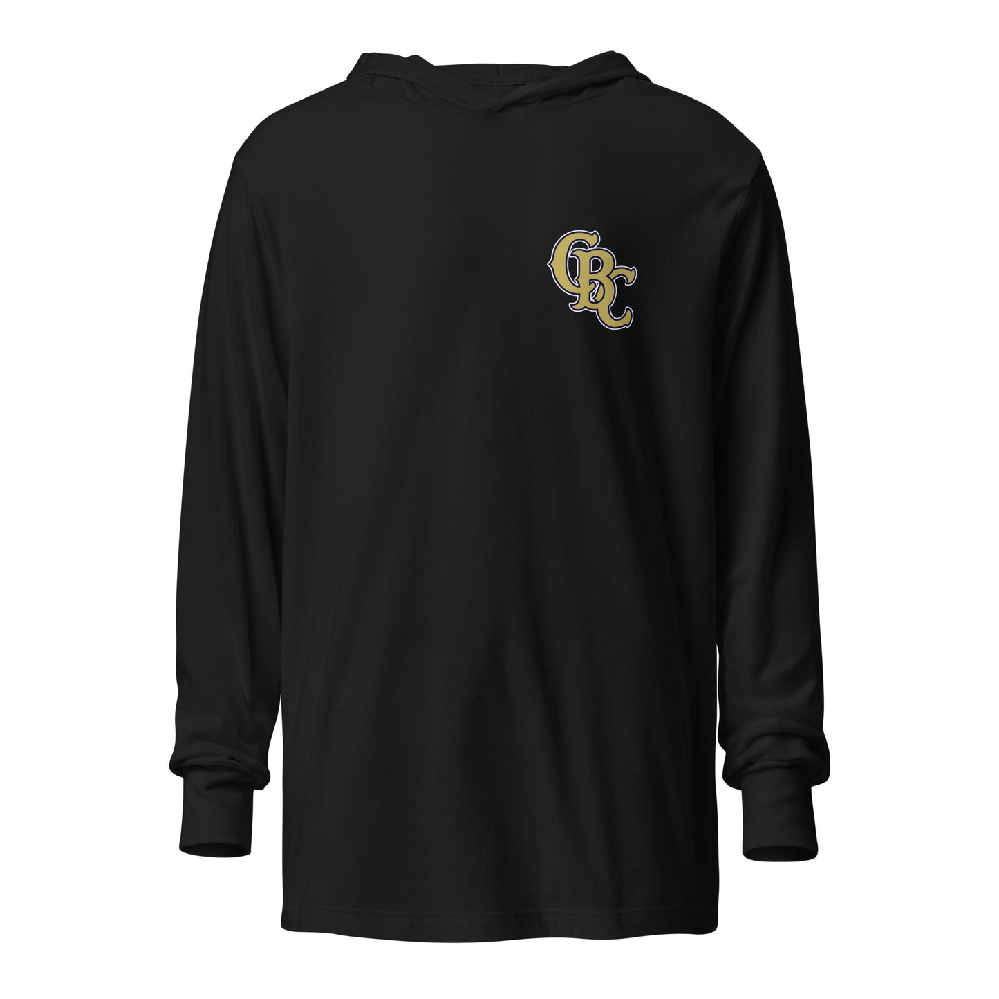 Performance | Hooded Long Sleeve T Shirt | Cougar Baseball Club | CBC Gold Logo