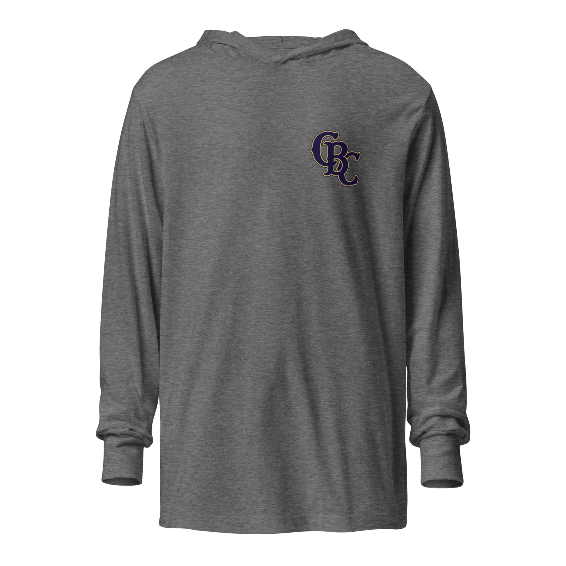 Performance | Hooded Long Sleeve T Shirt | Cougar Baseball Club | CBC Navy Logo