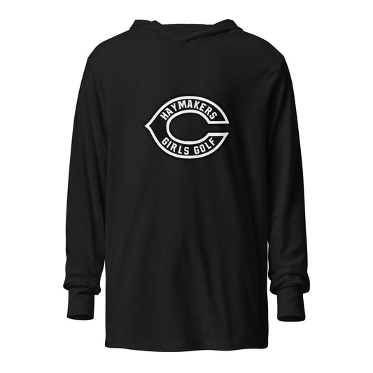 Performance | Hooded Long Sleeve T Shirt | Cozad Girls Golf | Haymaker Vanguard Logo