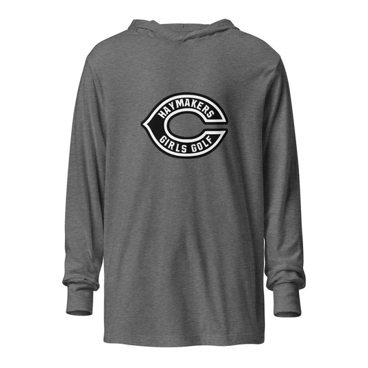 Performance | Hooded Long Sleeve T Shirt | Cozad Girls Golf | Haymaker Vanguard Logo