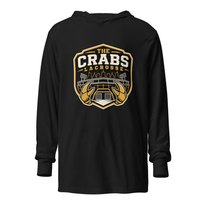 Performance | Hooded Long Sleeve T Shirt | Crabs lax | Stadium Logo