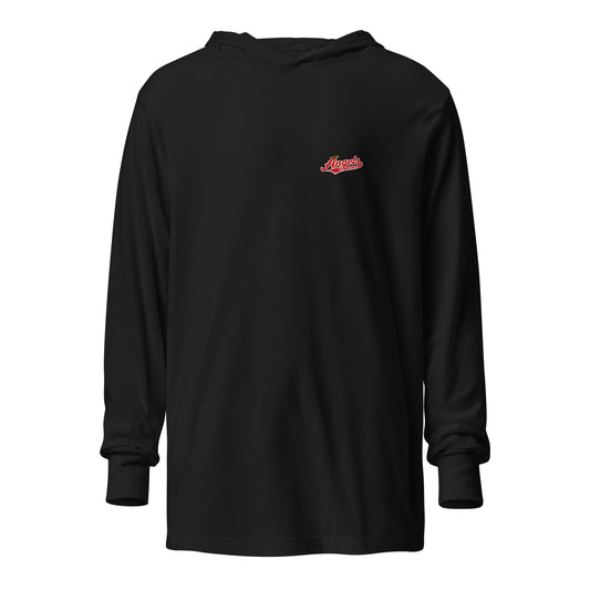 Performance | Hooded Long Sleeve T Shirt | Cross City Angels | Halo Crest Logo