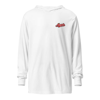 Performance | Hooded Long Sleeve T Shirt | Cross City Angels | Halo Crest Logo