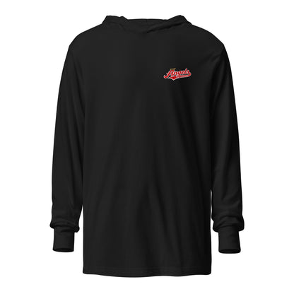 Performance | Hooded Long Sleeve T Shirt | Cross City Angels | Halo Crest Logo