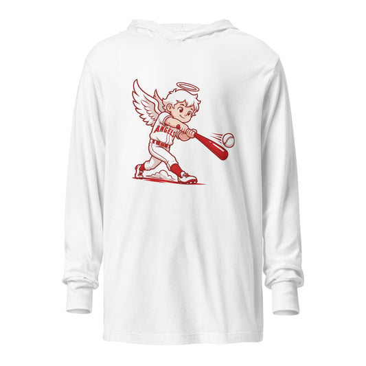 Performance | Hooded Long Sleeve T Shirt | Cross City Angels | Mascot Logo