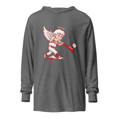 Performance | Hooded Long Sleeve T Shirt | Cross City Angels | Mascot Logo
