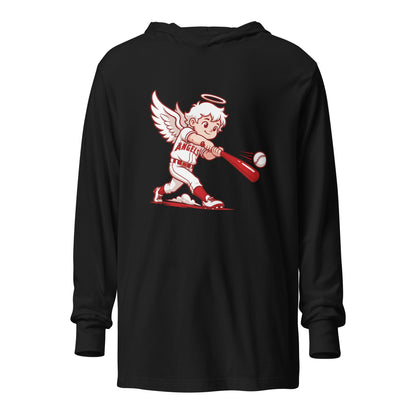 Performance | Hooded Long Sleeve T Shirt | Cross City Angels | Mascot Logo