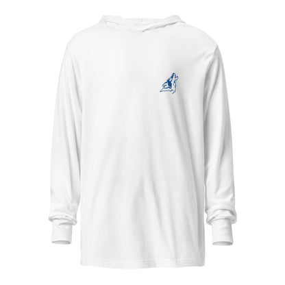 Performance | Hooded Long Sleeve T Shirt | CSN Volleyball | CSN White Alt Logo