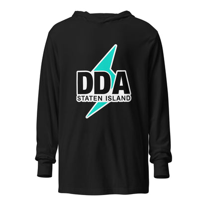 Performance | Hooded Long Sleeve T Shirt | DDA Staten Island | Icon Logo