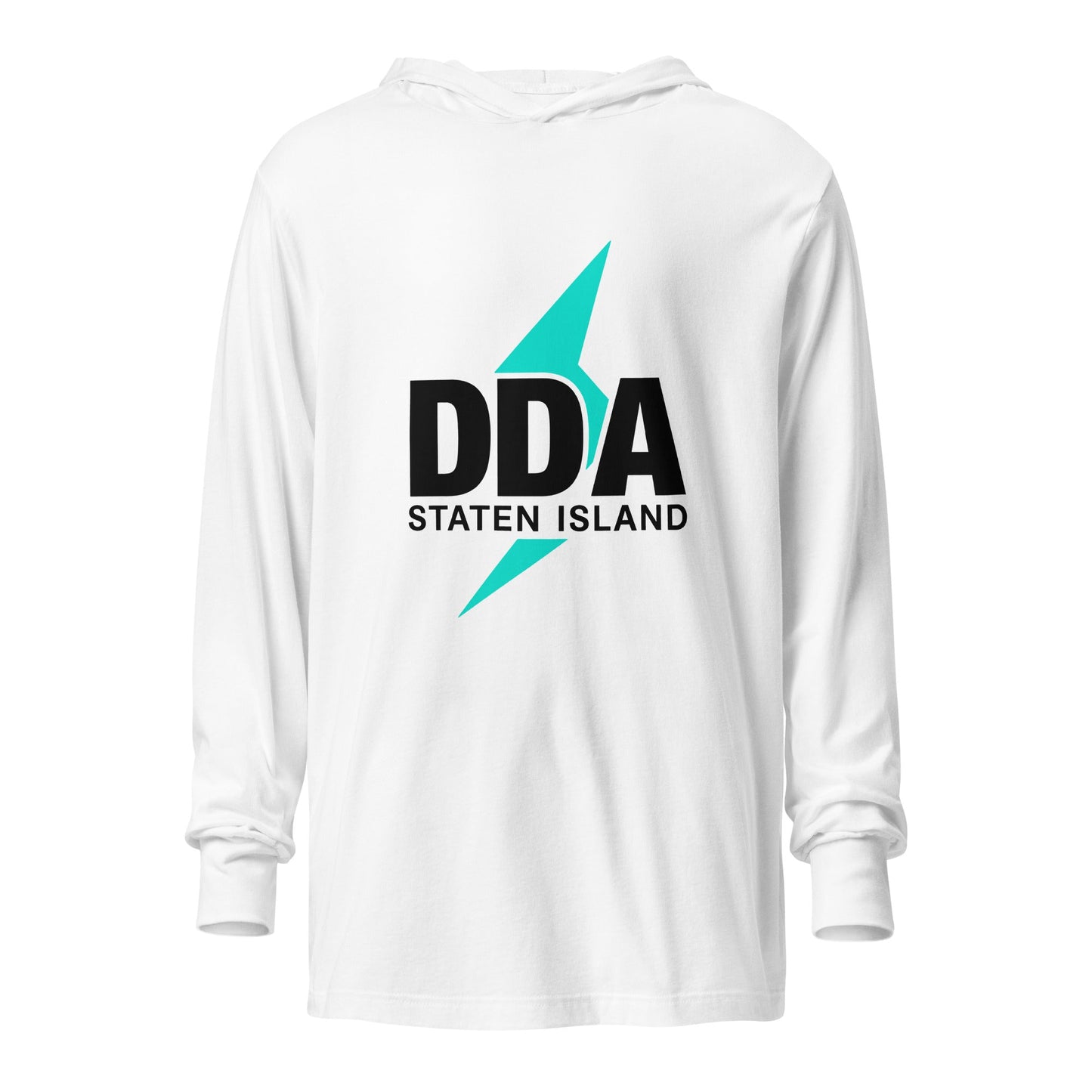 Performance | Hooded Long Sleeve T Shirt | DDA Staten Island | Icon Logo