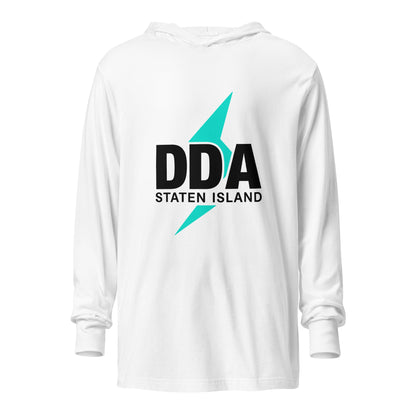 Performance | Hooded Long Sleeve T Shirt | DDA Staten Island | Icon Logo