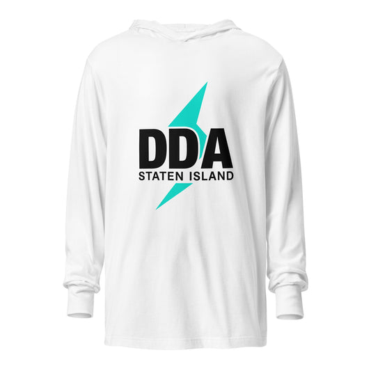 Performance | Hooded Long Sleeve T Shirt | DDA Staten Island | Icon Logo