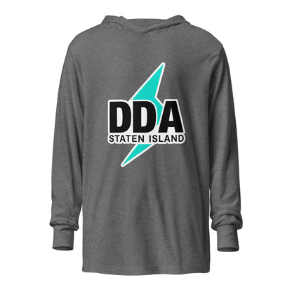 Performance | Hooded Long Sleeve T Shirt | DDA Staten Island | Icon Logo