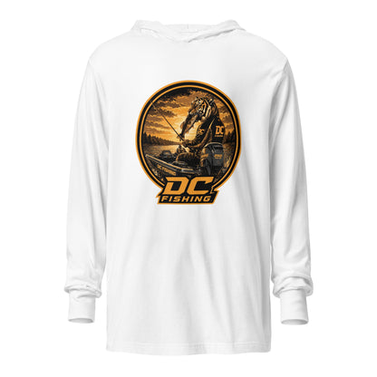 Performance | Hooded Long Sleeve T Shirt | DeKalb Fishing Team | Badge Logo