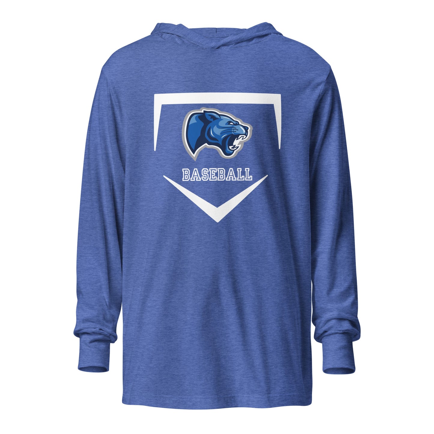 Performance | Hooded Long Sleeve T Shirt | Denmark Technical College | Baseball Logo