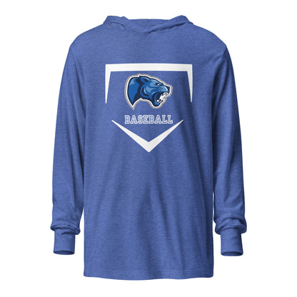 Performance | Hooded Long Sleeve T Shirt | Denmark Technical College | Baseball Logo