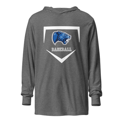 Performance | Hooded Long Sleeve T Shirt | Denmark Technical College | Baseball Logo