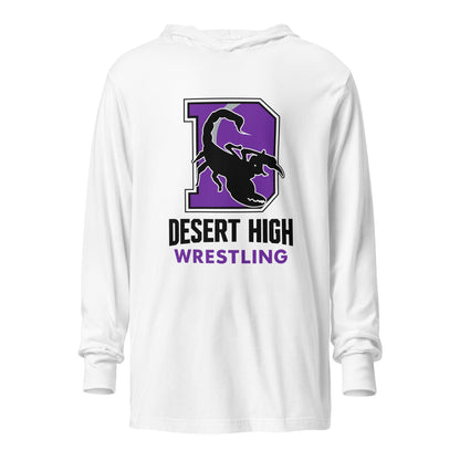 Performance | Hooded Long Sleeve T Shirt | Desert High Scorpions | Crest Logo