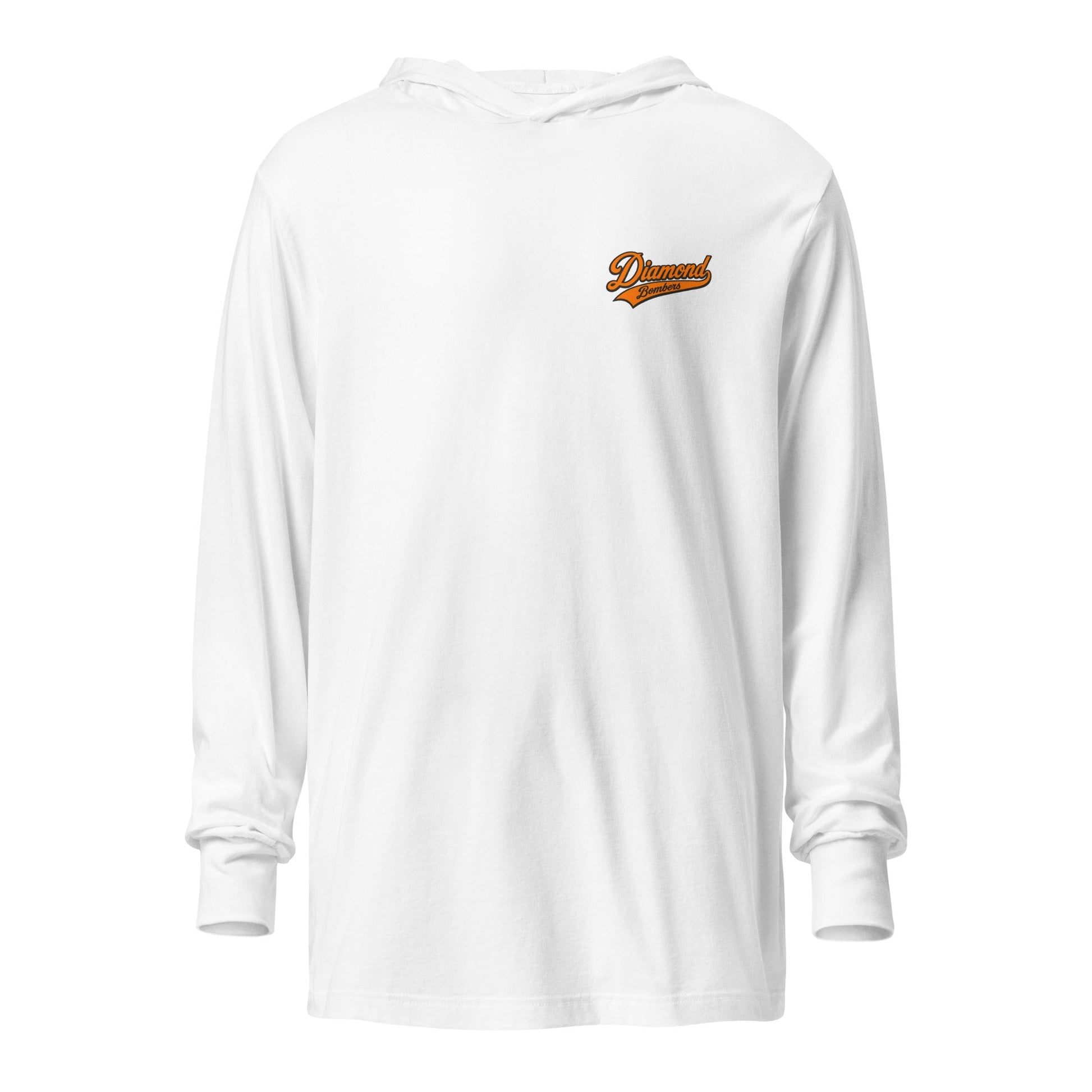 Performance | Hooded Long Sleeve T Shirt | Diamond Bombers | Athletics Logo
