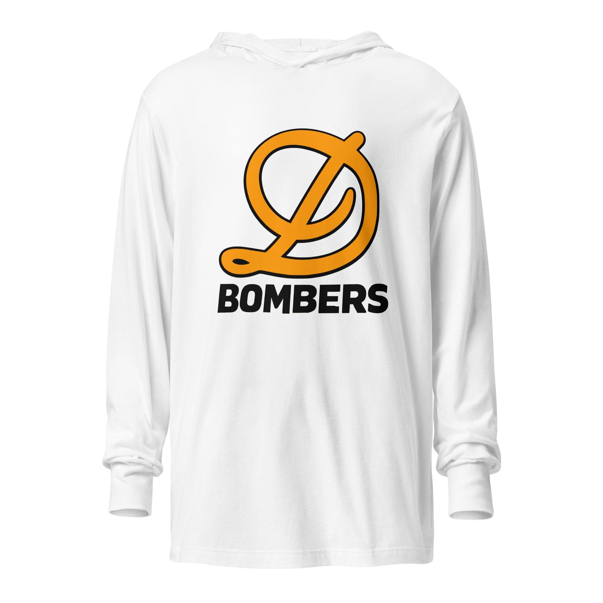 Performance | Hooded Long Sleeve T Shirt | Diamond Bombers | D-Mark Logo