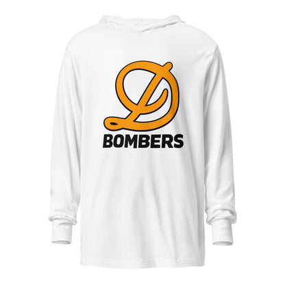 Performance | Hooded Long Sleeve T Shirt | Diamond Bombers | D-Mark Logo