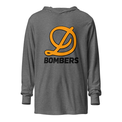 Performance | Hooded Long Sleeve T Shirt | Diamond Bombers | D-Mark Logo