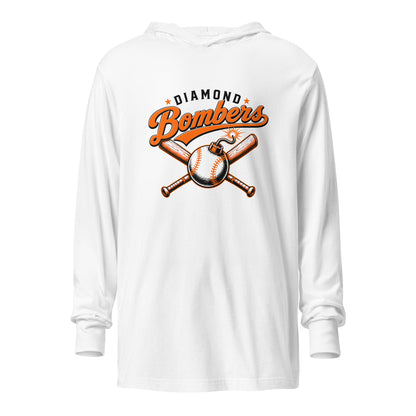 Performance | Hooded Long Sleeve T Shirt | Diamond Bombers | Vanguard Logo