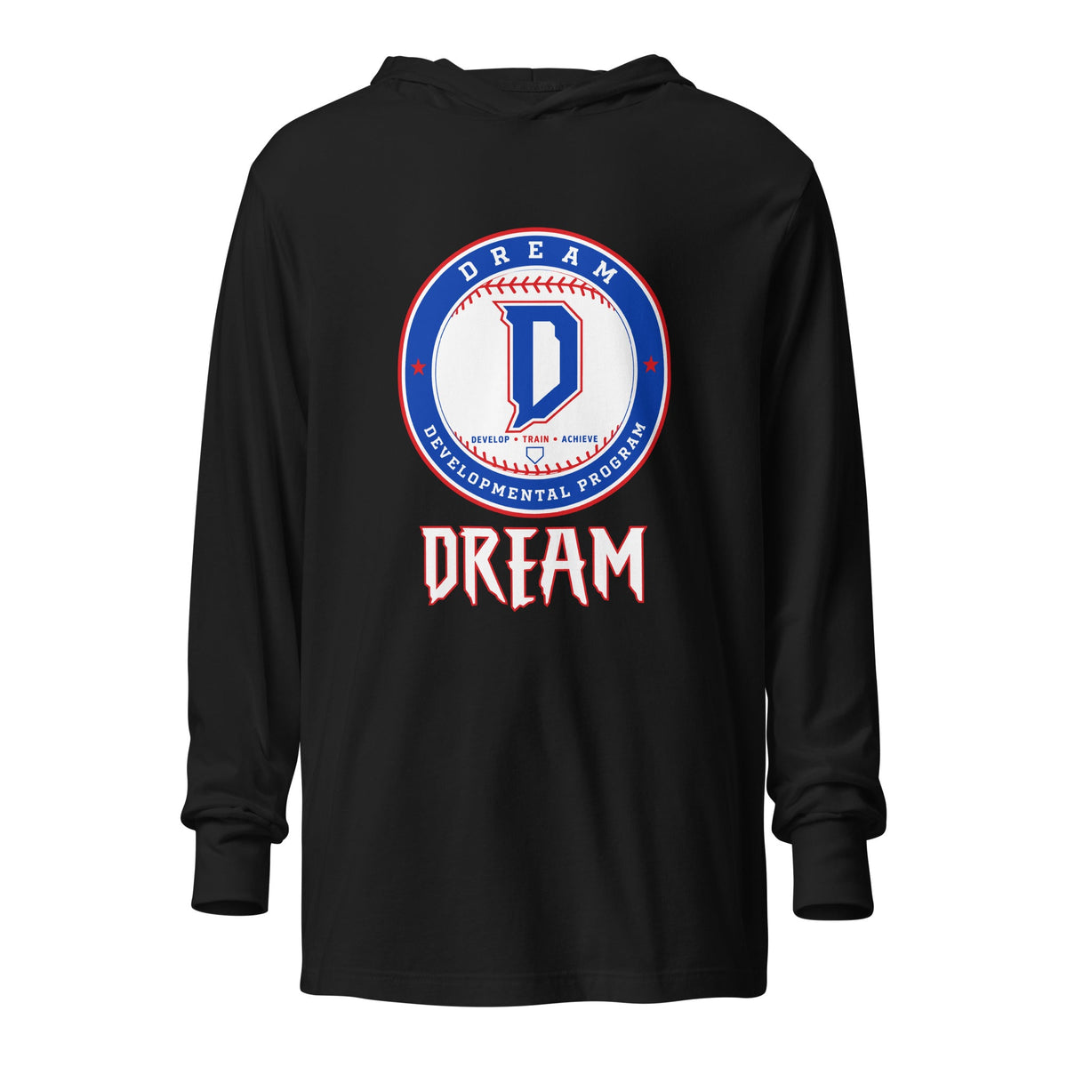 Performance | Hooded Long Sleeve T Shirt | Dream Developmental Program | Valor Logo