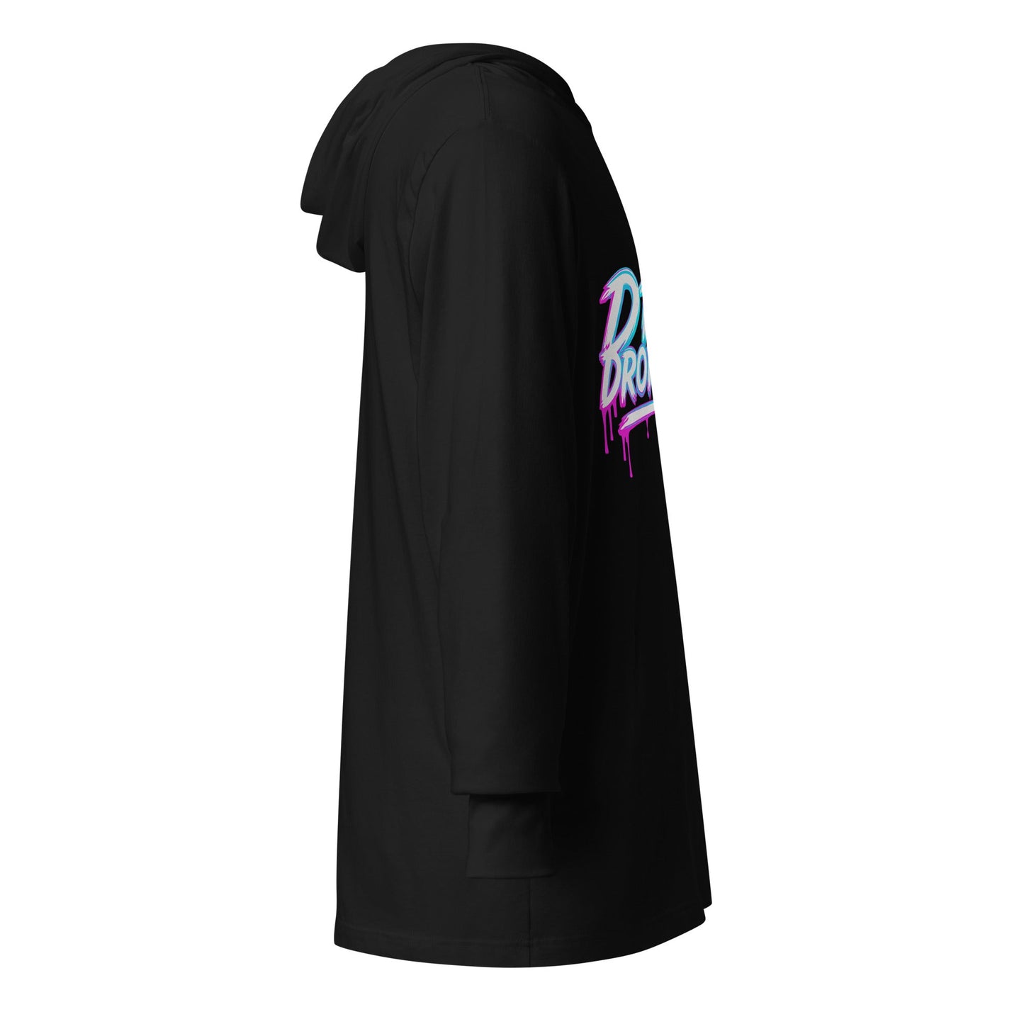 Performance | Hooded Long Sleeve T Shirt | Drip Droppers | Alt Logo