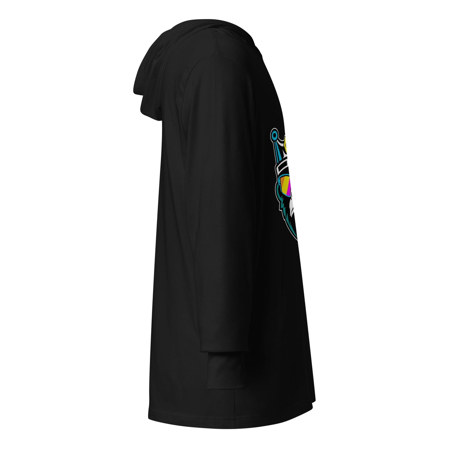 Performance | Hooded Long Sleeve T Shirt | Drip Droppers | Mascot Logo