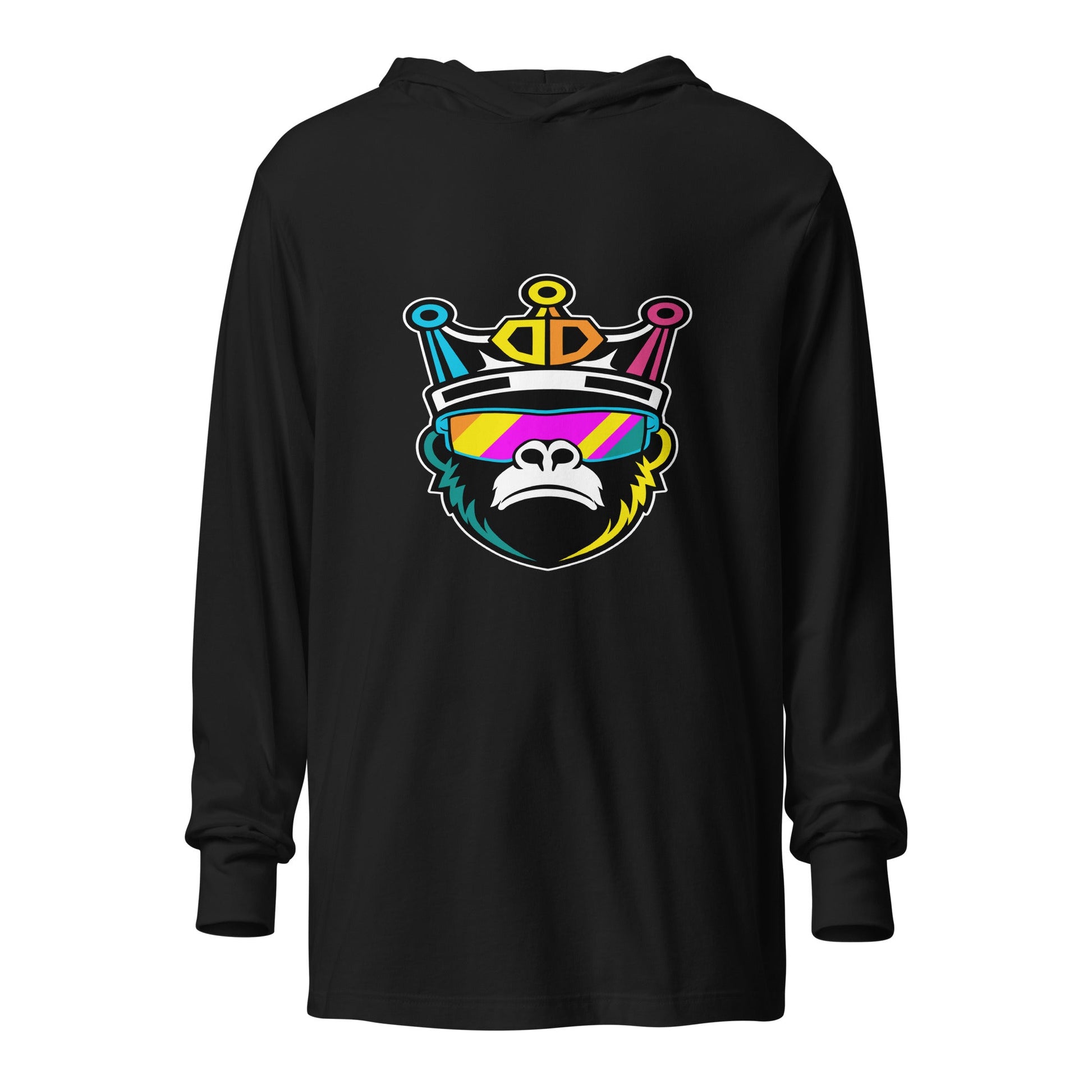 Performance | Hooded Long Sleeve T Shirt | Drip Droppers | Mascot Logo
