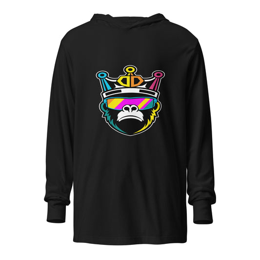 Performance | Hooded Long Sleeve T Shirt | Drip Droppers | Mascot Logo