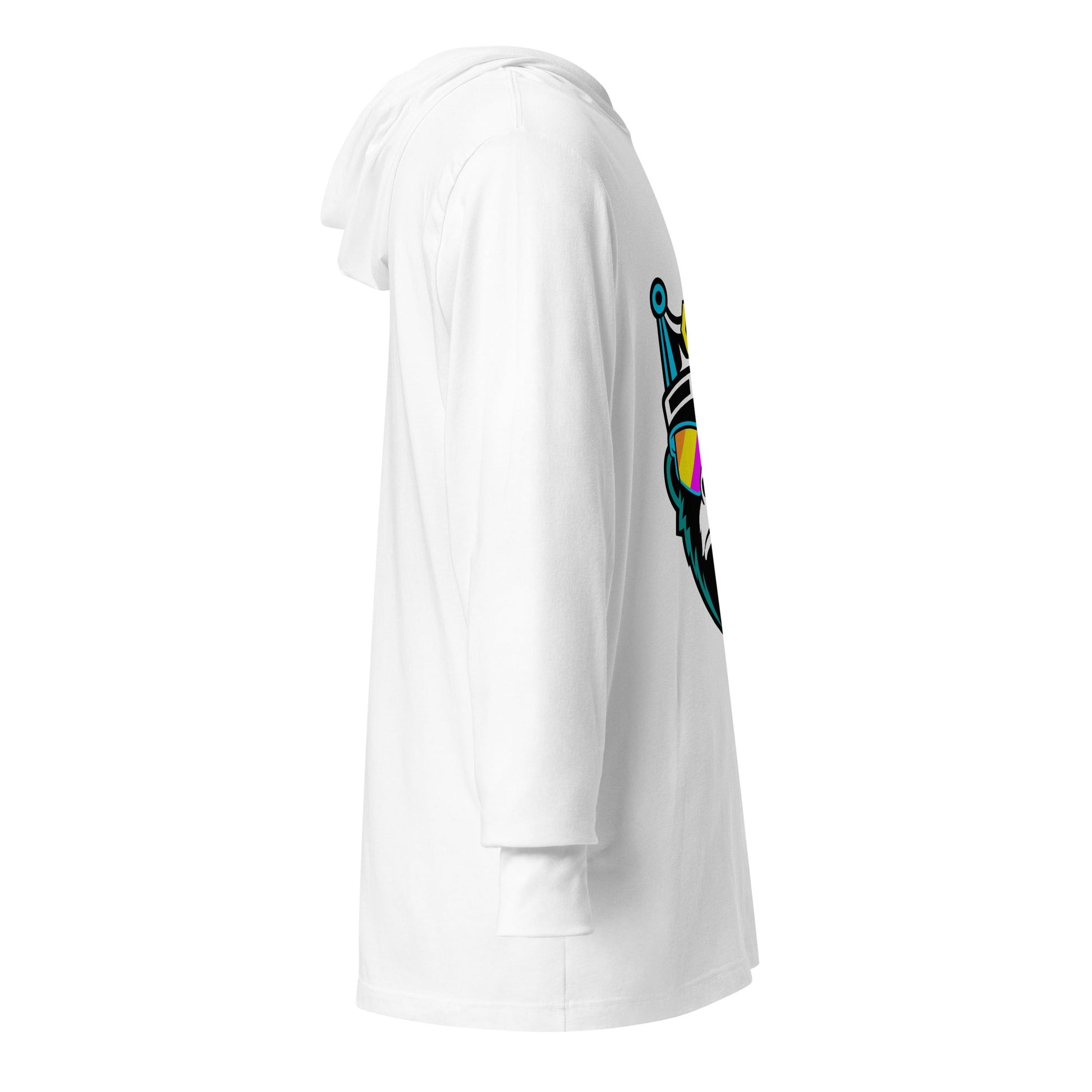 Performance | Hooded Long Sleeve T Shirt | Drip Droppers | Mascot Logo