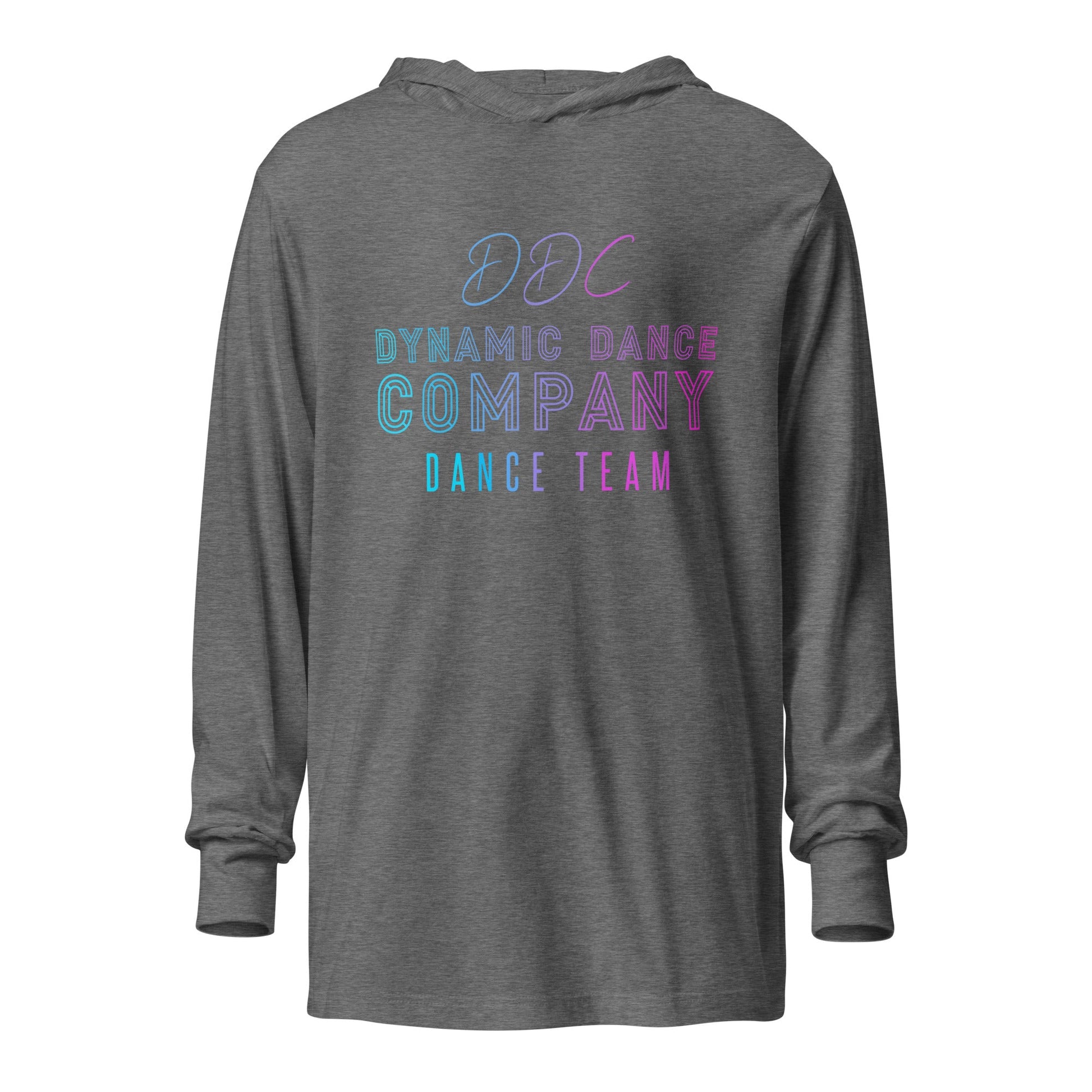 Performance | Hooded Long Sleeve T Shirt | Dynamic Dance Company | Damce Team Logo