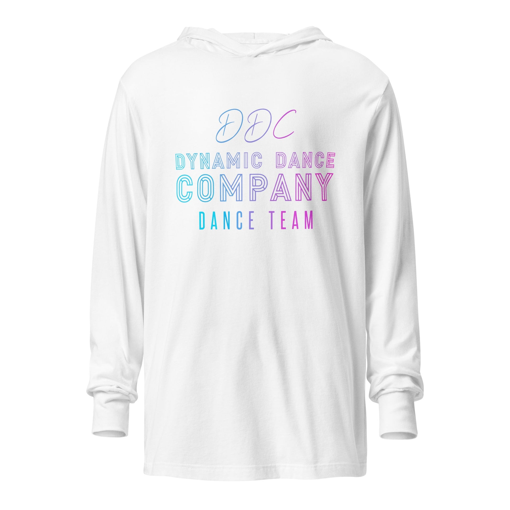 Performance | Hooded Long Sleeve T Shirt | Dynamic Dance Company | Damce Team Logo
