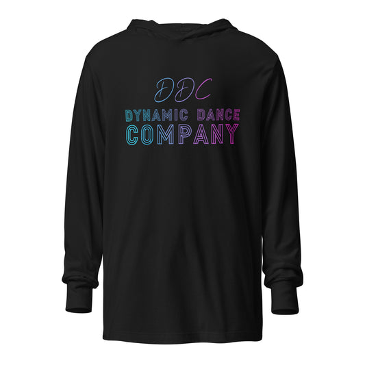 Performance | Hooded Long Sleeve T Shirt | Dynamic Dance Company | DDC Logo