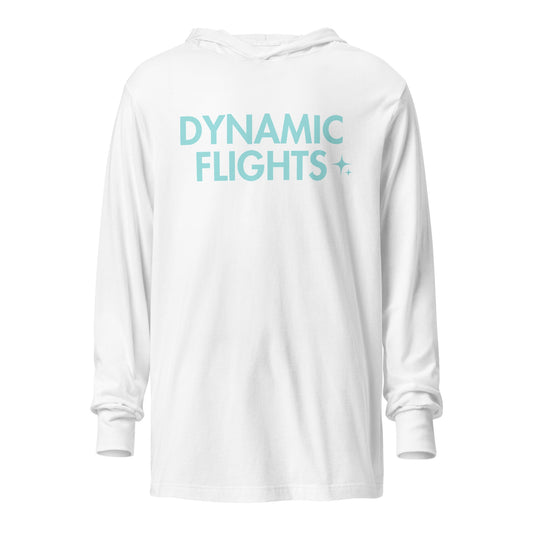 Performance | Hooded Long Sleeve T Shirt | Dynamic Flights Gymnastics | Alt Logo 2