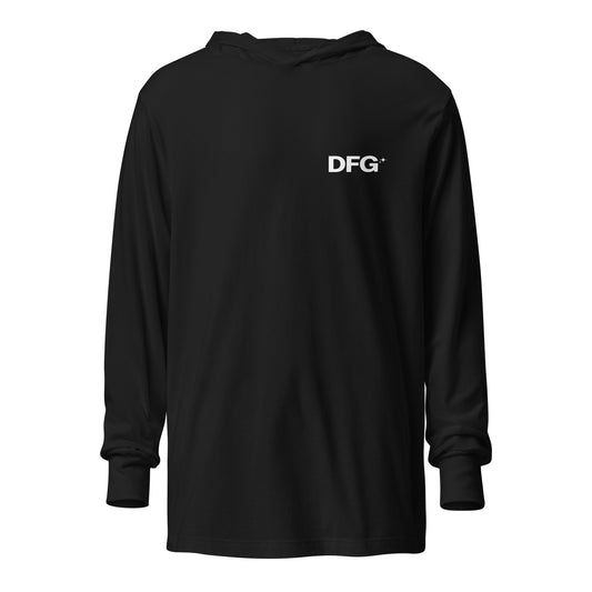 Performance | Hooded Long Sleeve T Shirt | Dynamic Flights Gymnastics | DFG Logo