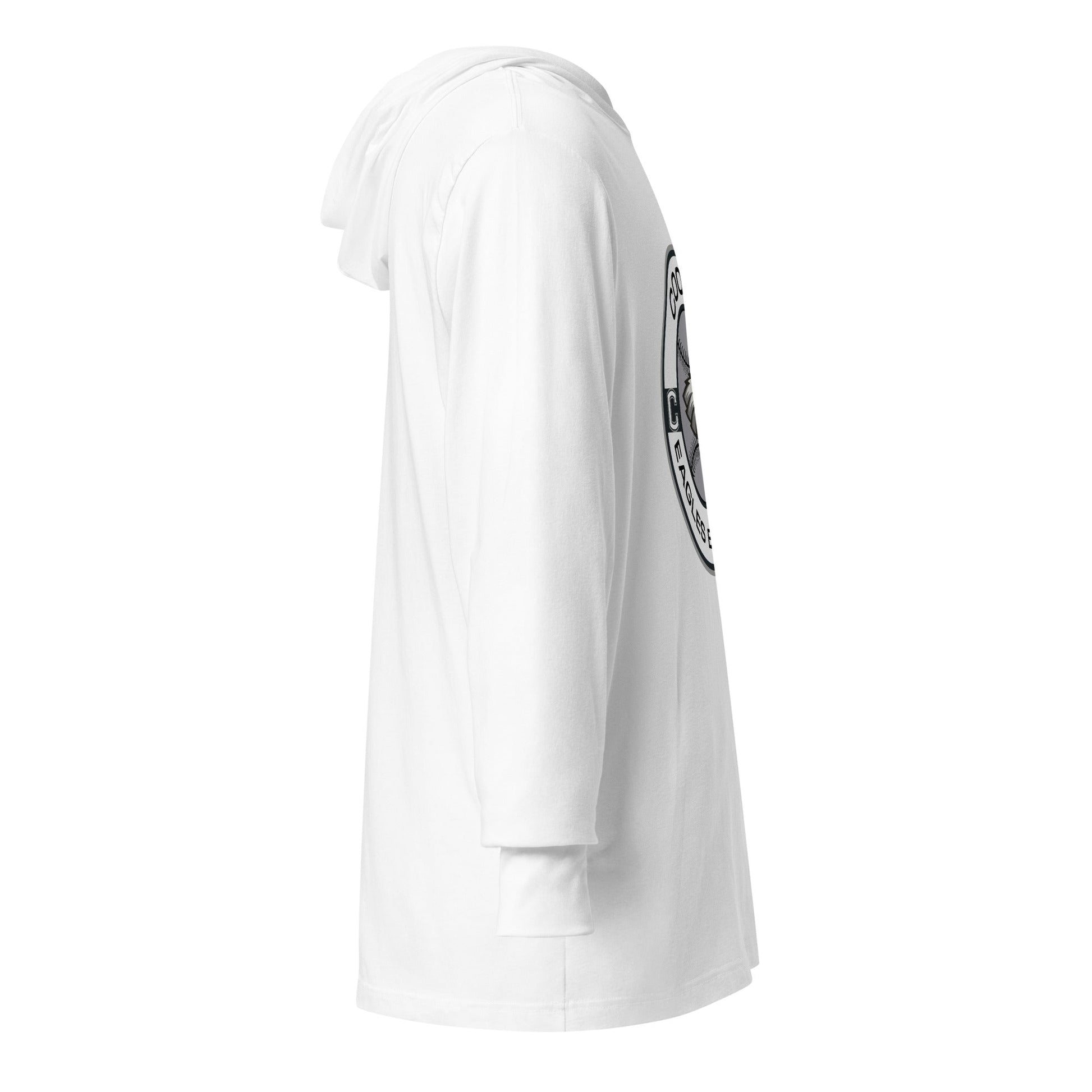 Performance | Hooded Long Sleeve T Shirt | Eagles Baseball | Badge Logo