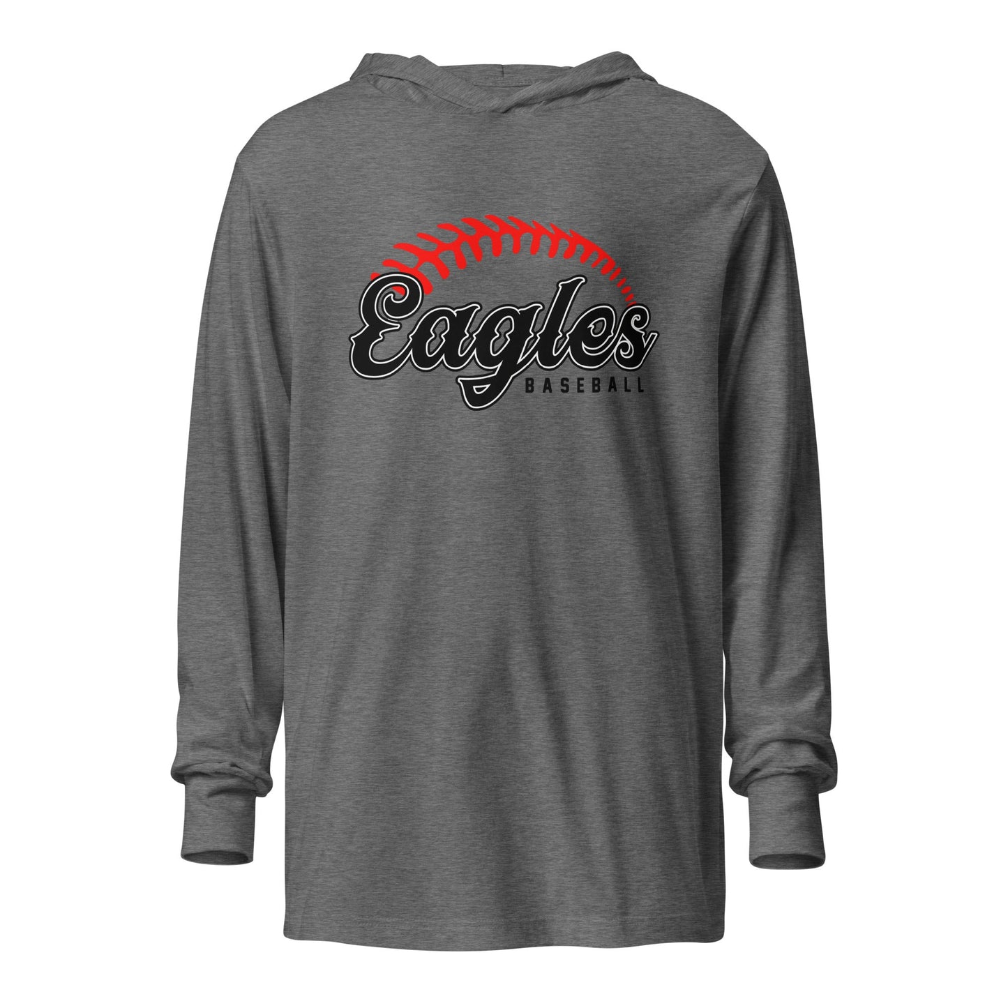 Performance | Hooded Long Sleeve T Shirt | Eagles Baseball | Script Logo
