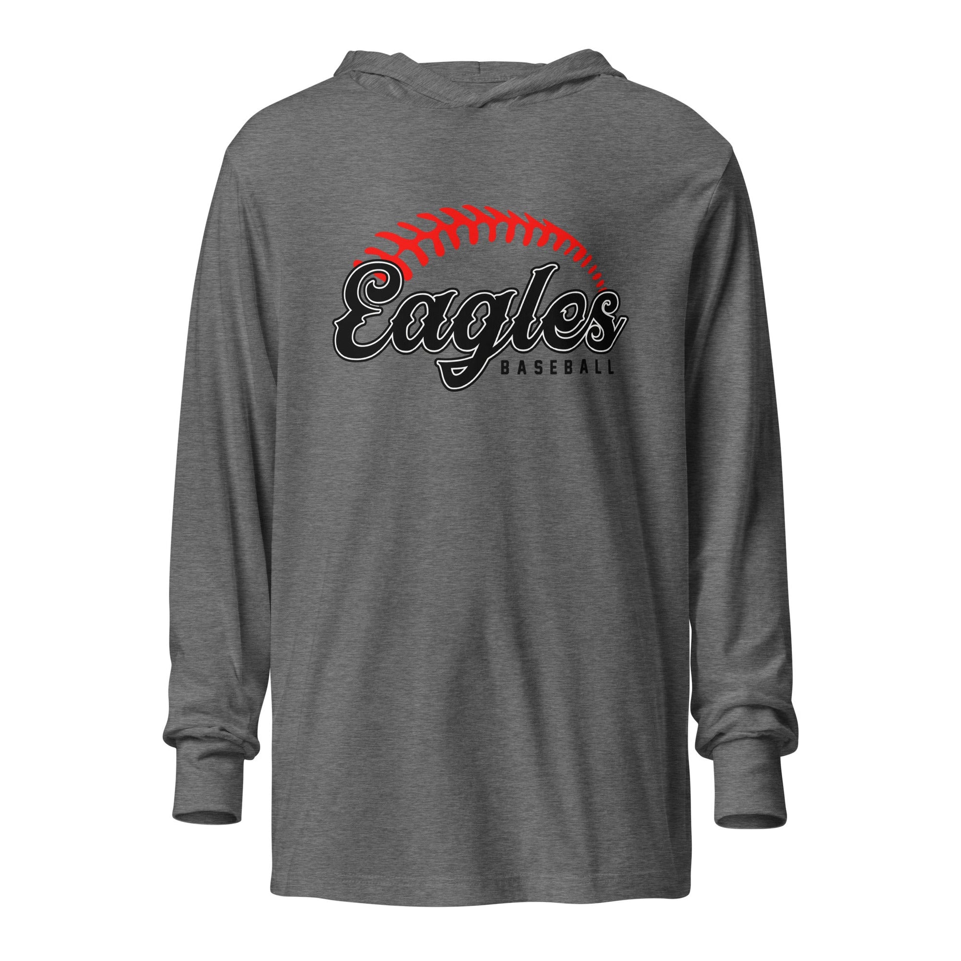 Performance | Hooded Long Sleeve T Shirt | Eagles Baseball | Script Logo