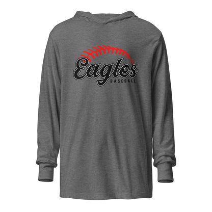 Performance | Hooded Long Sleeve T Shirt | Eagles Baseball | Script Logo