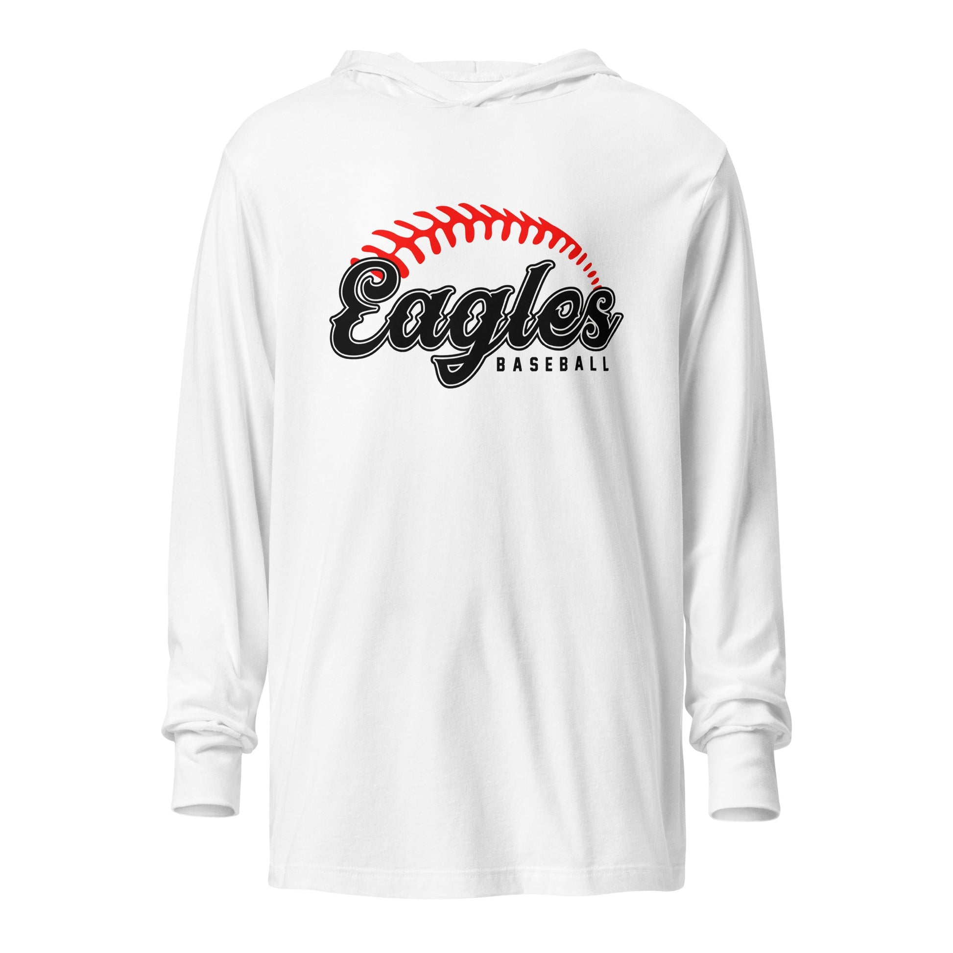 Performance | Hooded Long Sleeve T Shirt | Eagles Baseball | Script Logo