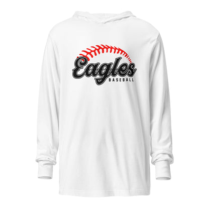 Performance | Hooded Long Sleeve T Shirt | Eagles Baseball | Script Logo