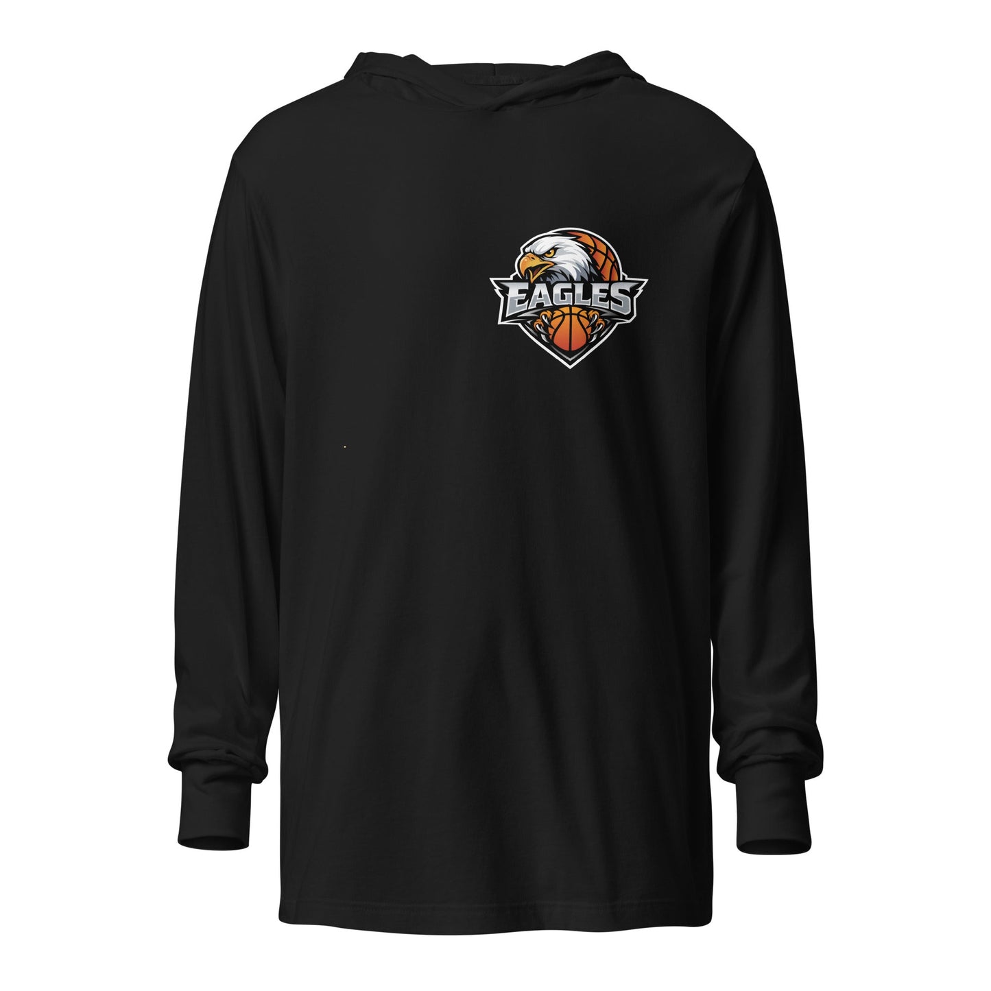 Performance | Hooded Long Sleeve T Shirt | Eagles - MA | Eagle Shield Logo
