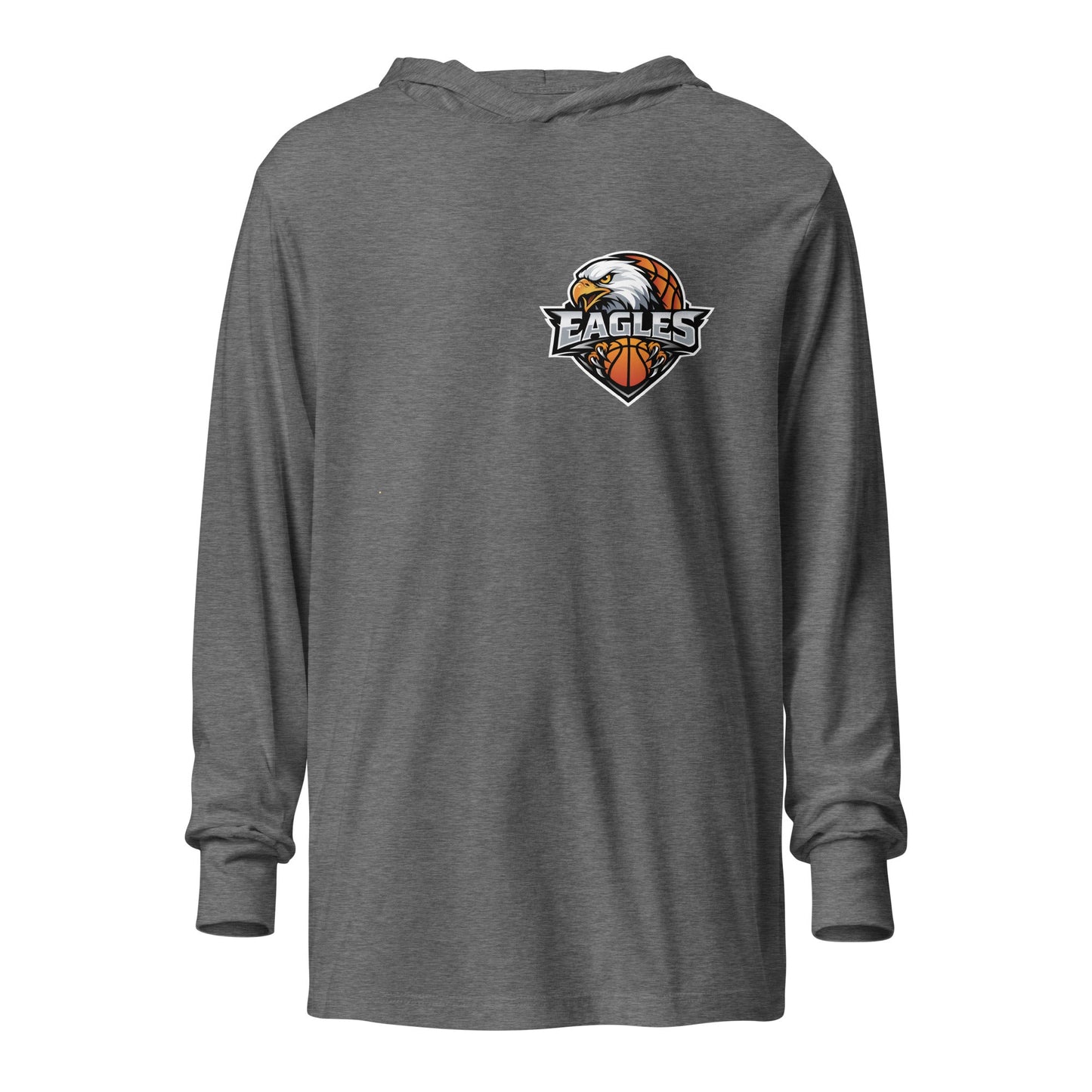 Performance | Hooded Long Sleeve T Shirt | Eagles - MA | Eagle Shield Logo