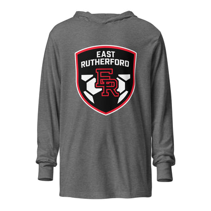 Performance | Hooded Long Sleeve T Shirt | East Rutherford Middle School | Shield Logo