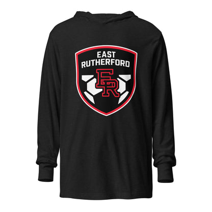 Performance | Hooded Long Sleeve T Shirt | East Rutherford Middle School | Shield Logo
